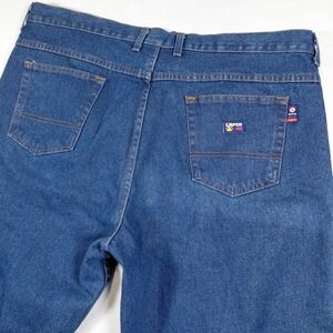 LAPCO FR Mens Blue Denim Flame Resistant Jeans Workwear Size 44x32